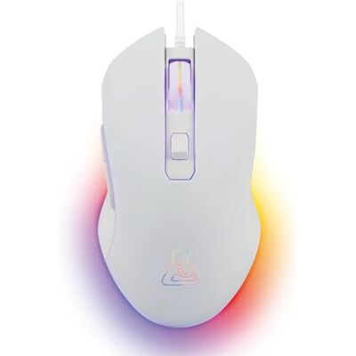 THE G-LAB Kult Helium USB-Gaming-Maus mit Kabel Optischer Sensor mit 800 bis 6400 DPI, 7 farbige LED, 6 Tasten Bequeme und leichte Gaming-Maus – PC Mac Xbox PS4 PS5 – Weiß THE G-LAB Kult Helium USB-Gaming-Maus mit Kabel Optischer Sensor mit 800 bis 6400 DPI, 7 farbige LED, 6 Tasten Bequeme und leichte Gaming-Maus – PC Mac Xbox PS4 PS5 – Weiß