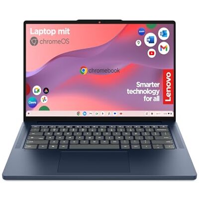 Lenovo Chromebook m Laptop 14" WUXGA Touch Display MediaTek Kompanio 540 8GB RAM 128GB SSD ARM Mali-G57 MC3 Grafik ChromeOS QWERTZ exkl. Farbe in Cosmic blau 3 Monate Premium Care Lenovo Chromebook m Laptop 14" WUXGA Touch Display MediaTek Kompanio 540 8GB RAM 128GB SSD ARM Mali-G57 MC3 Grafik ChromeOS QWERTZ exkl. Farbe in Cosmic blau 3 Monate Premium Care