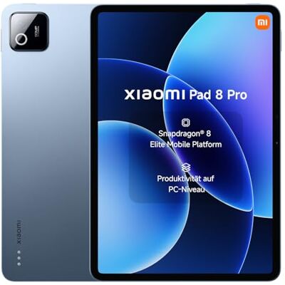 Xiaomi Pad 8 Pro Tablet 11,2 Zoll, 8GB RAM + 256GB Speicher, Snapdragon® 8 Elite Mobile Platform, 9200mAh Akku, 144Hz Display, HyperAI, Blau, 3 Jahre Garantie Xiaomi Pad 8 Pro Tablet 11,2 Zoll, 8GB RAM + 256GB Speicher, Snapdragon® 8 Elite Mobile Platform, 9200mAh Akku, 144Hz Display, HyperAI, Blau, 3 Jahre Garantie