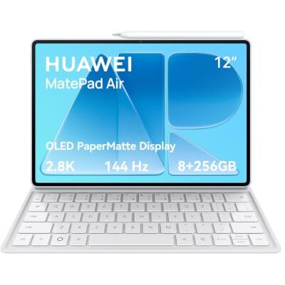 Huawei MatePad Air 12" Tablet mit M Pencil Pro & Tastatur, 8+256GB OLED PaperMatte, 1200 Nits, 2,8K, 509 g, WiFi 7, 66W SuperCharge, 10.100 mAh, 6 Lautsprechern, 50‑MP‑Kamera, Multitasking Huawei MatePad Air 12" Tablet mit M Pencil Pro & Tastatur, 8+256GB OLED PaperMatte, 1200 Nits, 2,8K, 509 g, WiFi 7, 66W SuperCharge, 10.100 mAh, 6 Lautsprechern, 50‑MP‑Kamera, Multitasking