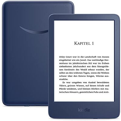 Amazon Kindle (2022) – Der bisher leichteste und kompakteste Kindle, jetzt mit hochauflösendem 6-Zoll-Display mit 300 ppi und doppelter Speicherkapazität Ohne Werbung Blau vorherige Generation Amazon Kindle (2022) – Der bisher leichteste und kompakteste Kindle, jetzt mit hochauflösendem 6-Zoll-Display mit 300 ppi und doppelter Speicherkapazität Ohne Werbung Blau vorherige Generation