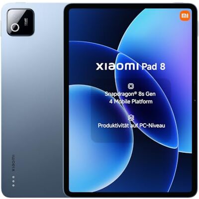 Xiaomi Pad 8 Tablet 11.2 Zoll, 8+256GB Speicher, 9200mAh Akku, Blau Xiaomi Pad 8 Tablet 11.2 Zoll, 8+256GB Speicher, 9200mAh Akku, Blau
