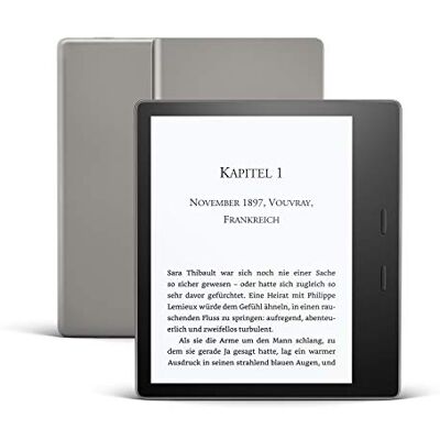 Amazon Kindle Oasis, Leselicht mit verstellbarer Farbtemperatur, wasserfest, 32 GB, WLAN, Grafit, Zertifiziert und generalüberholt Amazon Kindle Oasis, Leselicht mit verstellbarer Farbtemperatur, wasserfest, 32 GB, WLAN, Grafit, Zertifiziert und generalüberholt