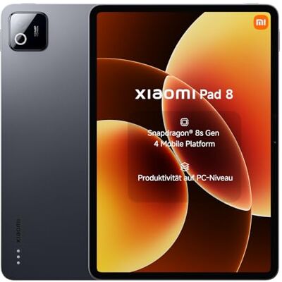 Xiaomi Pad 8 Tablet 11.2 Zoll, 8+256GB Speicher, 9200mAh Akku, Grau Snapdragon® 8s Gen 4, 3.2K 144Hz Display, HyperAI, 3 Jahre Garantie Xiaomi Pad 8 Tablet 11.2 Zoll, 8+256GB Speicher, 9200mAh Akku, Grau Snapdragon® 8s Gen 4, 3.2K 144Hz Display, HyperAI, 3 Jahre Garantie