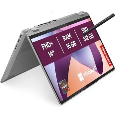 Lenovo IdeaPad Flex 5 Notebook AMD Ryzen 7 7730U, RAM 16 GB, 512 GB SSD, Display 14 Touch WUXGA (1920 x 1200) IPS, Windows 11 Home, italienische Tastatur, Digital Pen enthalten Arctic Grey Lenovo IdeaPad Flex 5 Notebook AMD Ryzen 7 7730U, RAM 16 GB, 512 GB SSD, Display 14 Touch WUXGA (1920 x 1200) IPS, Windows 11 Home, italienische Tastatur, Digital Pen enthalten Arctic Grey