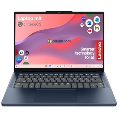 Lenovo Chromebook Laptop 14" WUXGA Display MediaTek Kompanio 540 4GB RAM 128GB SSD ARM Mali-G57 MC3 Grafik ChromeOS QWERTZ exkl. Farbe in Cosmic blau 3 Monate Premium Care Lenovo Chromebook Laptop 14" WUXGA Display MediaTek Kompanio 540 4GB RAM 128GB SSD ARM Mali-G57 MC3 Grafik ChromeOS QWERTZ exkl. Farbe in Cosmic blau 3 Monate Premium Care