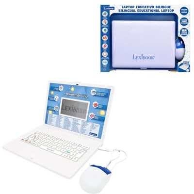 Lexibook , Pädagogischer Laptop, zweisprachig, Italienisch/Englisch, 164 Lernaktivitäten, LCD-Display, Tastatur, lustige Spiele und Entdeckung, Blau, JC601i5LXB Lexibook , Pädagogischer Laptop, zweisprachig, Italienisch/Englisch, 164 Lernaktivitäten, LCD-Display, Tastatur, lustige Spiele und Entdeckung, Blau, JC601i5LXB