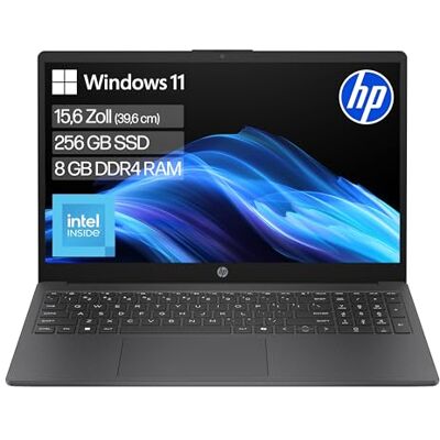 HP Laptop (17,3" HD+ Display, Intel N200, 8GB RAM, 256GB, Win11, QWERTZ) Schwarz HP Laptop (17,3" HD+ Display, Intel N200, 8GB RAM, 256GB, Win11, QWERTZ) Schwarz