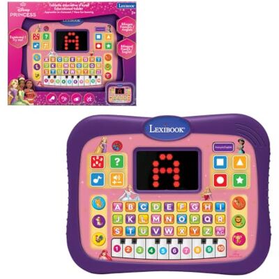 Lexibook , Disney Prinzessinnen Tablet, LED, Mehrfarbig, JCPAD007DPi1LXB Zweisprachiges Tablet Französisch/Englisch mit LED-Display, Touch-Tasten, interaktiven Quiz und pädagogischen Lexibook , Disney Prinzessinnen Tablet, LED, Mehrfarbig, JCPAD007DPi1LXB Zweisprachiges Tablet Französisch/Englisch mit LED-Display, Touch-Tasten, interaktiven Quiz und pädagogischen