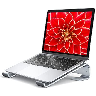 Soqool , Laptop-Ständer für den Schreibtisch, ergonomischer, belüfteter Notebook-Ständer aus Aluminium, kompatibel mit MacBook Air/Pro, Dell XPS, HP (11–17,3 Zoll), silberfarben – ideal fürs Homeoffice Soqool , Laptop-Ständer für den Schreibtisch, ergonomischer, belüfteter Notebook-Ständer aus Aluminium, kompatibel mit MacBook Air/Pro, Dell XPS, HP (11–17,3 Zoll), silberfarben – ideal fürs Homeoffice