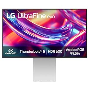 LG Ultrafine™ evo 32U990A-S.AEU (32 Zoll) 6K UHD Nano IPS Black Monitor, DisplayHDR 600, Thunderbolt 5 (96W), Silber LG Ultrafine™ evo 32U990A-S.AEU (32 Zoll) 6K UHD Nano IPS Black Monitor, DisplayHDR 600, Thunderbolt 5 (96W), Silber