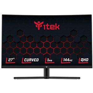 iTek Monitor GGC 27" Curved R1500, WQHD 2560x1440, VA, 144Hz, 16:9, 1ms MPRT, Has, 3xHDMI, DP, Audio, HDR Ready, Adapt Sync iTek Monitor GGC 27" Curved R1500, WQHD 2560x1440, VA, 144Hz, 16:9, 1ms MPRT, Has, 3xHDMI, DP, Audio, HDR Ready, Adapt Sync