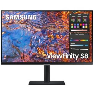 Samsung ViewFinity S8UP Business-Monitor 32 Zoll, IPS-Panel, 4K UHD-Auflösung, 98% DCI-P3-Farbraumabdeckung für Grafikdesign, Bildwiederholrate 60 Hz, 5 ms, USB-C mit 90 W Laden, Pivot Samsung ViewFinity S8UP Business-Monitor 32 Zoll, IPS-Panel, 4K UHD-Auflösung, 98% DCI-P3-Farbraumabdeckung für Grafikdesign, Bildwiederholrate 60 Hz, 5 ms, USB-C mit 90 W Laden, Pivot