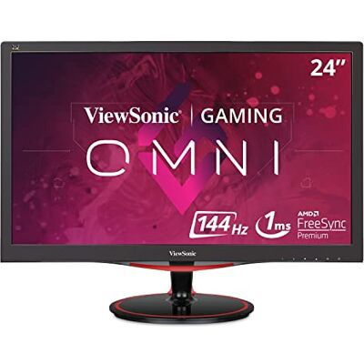 ViewSonic VX2458-MHD 60 cm (24 Zoll) Gaming Monitor (Full-HD, 1 ms, 144 Hz, FreeSync, geringer Input Lag, HDMI, DP) Schwarz ViewSonic VX2458-MHD 60 cm (24 Zoll) Gaming Monitor (Full-HD, 1 ms, 144 Hz, FreeSync, geringer Input Lag, HDMI, DP) Schwarz