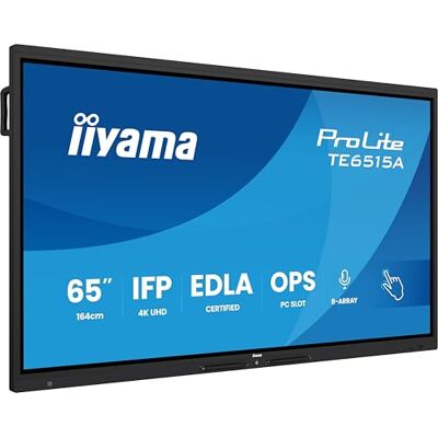 IIYAMA Prolite TE6515A-B1AG 65' 4K UHD Google EDLA-zertifiziertes interaktives Display IIYAMA Prolite TE6515A-B1AG 65' 4K UHD Google EDLA-zertifiziertes interaktives Display