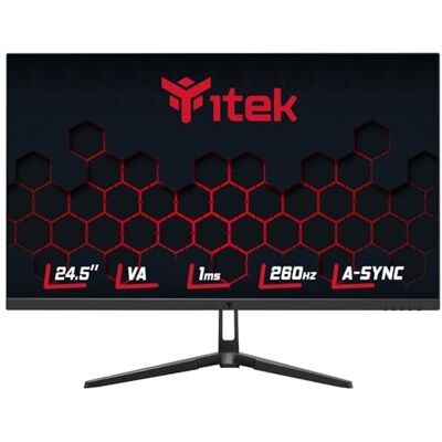 iTek GGF Monitore 24,5" flach, FHD 1920 x 1080, VA Panel, 260 Hz, 16:9, 1 ms, HDMI, DP, HDR, RGB, Adaptive Sync iTek GGF Monitore 24,5" flach, FHD 1920 x 1080, VA Panel, 260 Hz, 16:9, 1 ms, HDMI, DP, HDR, RGB, Adaptive Sync