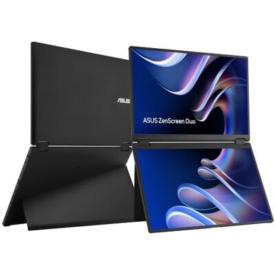 Asus ZenScreen Duo MB14FCD 360 Grad Faltbarer tragbarer Monitor (Dual 14-Zoll, 35,6 cm, 16:10, 1920x1200 WUXGA, IPS-Panel, Power Pass-Through, Dual USB Typ-C, mini-HDMI, automatisch drehbar) Asus ZenScreen Duo MB14FCD 360 Grad Faltbarer tragbarer Monitor (Dual 14-Zoll, 35,6 cm, 16:10, 1920x1200 WUXGA, IPS-Panel, Power Pass-Through, Dual USB Typ-C, mini-HDMI, automatisch drehbar)