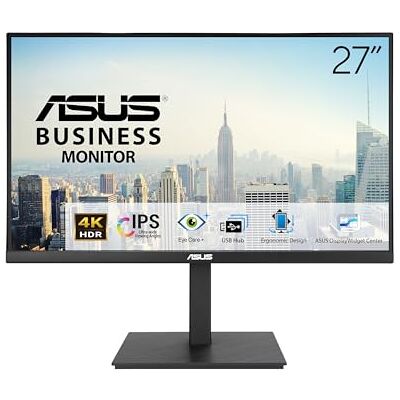 Asus VA27UQSB 27 Zoll 4K UHD IPS Eye Care Monitor TÜV-Zertifiziert Flicker-Free, Blaulichtfilter, Eye Care Plus, Adaptive Sync, Integrierte Lautsprecher, für Home Office, 60Hz Asus VA27UQSB 27 Zoll 4K UHD IPS Eye Care Monitor TÜV-Zertifiziert Flicker-Free, Blaulichtfilter, Eye Care Plus, Adaptive Sync, Integrierte Lautsprecher, für Home Office, 60Hz
