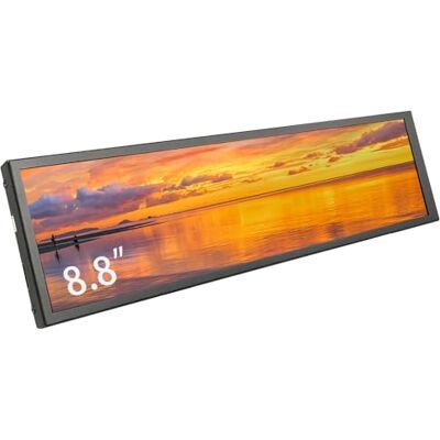 LESOWN 22,4 cm (8,9 Zoll) Monitor-PC-Gehäuse, Temperaturanzeige, Mini-Ultra-breiter Sekundärbildschirm, langgestreckter Balken-Display, AIDA64 PC-Sensor-Panel, 1920 x 480, Kleiner Temperaturmonitor LESOWN 22,4 cm (8,9 Zoll) Monitor-PC-Gehäuse, Temperaturanzeige, Mini-Ultra-breiter Sekundärbildschirm, langgestreckter Balken-Display, AIDA64 PC-Sensor-Panel, 1920 x 480, Kleiner Temperaturmonitor