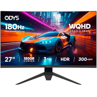 ODYS Q27-X 27 Zoll WQHD Curved VA Gaming & Home Office Monitor ODYS Q27-X 27 Zoll WQHD Curved VA Gaming & Home Office Monitor