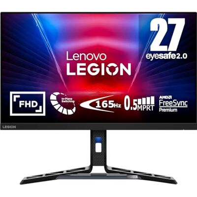 Lenovo Legion R27i-30 EyeSafe Gaming-Monitor (27 Zoll / 69,9 cm) (FHD, IPS, 165 Hz, 0,5 ms MPRT, HDMI + DP, DP-Kabel, FreeSync Premium, Lautsprecher), Neigungs-/Höhenverstellung/Drehung Lenovo Legion R27i-30 EyeSafe Gaming-Monitor (27 Zoll / 69,9 cm) (FHD, IPS, 165 Hz, 0,5 ms MPRT, HDMI + DP, DP-Kabel, FreeSync Premium, Lautsprecher), Neigungs-/Höhenverstellung/Drehung