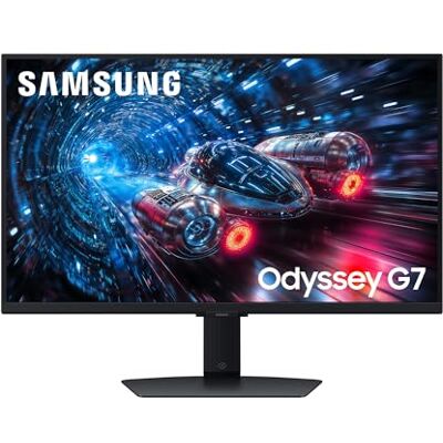 Samsung 27 Zoll Odyssey G70F Gaming Monitor, PC-Bildschirm mit IPS-Panel, 3.840 x 2.160 Pixel (UHD), 180 Hz (4K)/360 Hz (Full HD), 1 ms (G/G), AMD FreeSync Premium Pro, NVIDIA G-Sync, LS27FG702EUXEN Samsung 27 Zoll Odyssey G70F Gaming Monitor, PC-Bildschirm mit IPS-Panel, 3.840 x 2.160 Pixel (UHD), 180 Hz (4K)/360 Hz (Full HD), 1 ms (G/G), AMD FreeSync Premium Pro, NVIDIA G-Sync, LS27FG702EUXEN
