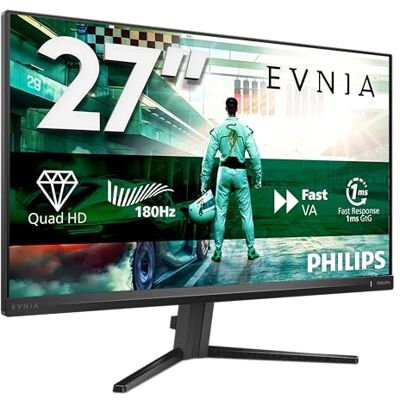 Philips Evnia 27M2N3500AM 27 Zoll WQHD Gaming Monitor, 180Hz, Fast VA Panel, 1ms GtG, HDR10, FreeSync Premium, (2560x1440 HDMI 2X 2.0 DP 1x 1.4) Dunkelgrau Philips Evnia 27M2N3500AM 27 Zoll WQHD Gaming Monitor, 180Hz, Fast VA Panel, 1ms GtG, HDR10, FreeSync Premium, (2560x1440 HDMI 2X 2.0 DP 1x 1.4) Dunkelgrau