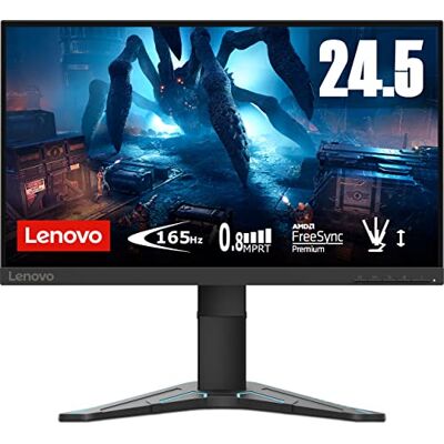 Lenovo G25-20 Gaming-Monitor Display 24,5 Zoll FullHD TN (Auflösung 1920 x 1080, FreeSync Premium, 165 Hz, 1 ms, Eingang 2xHDMI und 1xDP, DP-Kabel, Sockel aus Metall) höhenverstellbar/schwarz Lenovo G25-20 Gaming-Monitor Display 24,5 Zoll FullHD TN (Auflösung 1920 x 1080, FreeSync Premium, 165 Hz, 1 ms, Eingang 2xHDMI und 1xDP, DP-Kabel, Sockel aus Metall) höhenverstellbar/schwarz