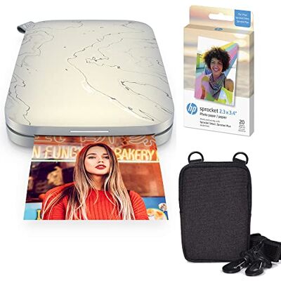 HP Sprocket Select Tragbarer Sofortbilddrucker mit 2,3 x 3,4 Zoll (Weiß) Zink-Papierbündel HP Sprocket Select Tragbarer Sofortbilddrucker mit 2,3 x 3,4 Zoll (Weiß) Zink-Papierbündel