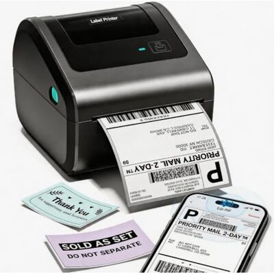 Phomemo Bluetooth Etikettendrucker DHL, D450BT Versandetiketten Drucker, Thermodrucker 4X6, Labeldrucker Kompatibel mit Amazon, DHL, Vinted, Etsy, UPS, FedEx, DPD Phomemo Bluetooth Etikettendrucker DHL, D450BT Versandetiketten Drucker, Thermodrucker 4X6, Labeldrucker Kompatibel mit Amazon, DHL, Vinted, Etsy, UPS, FedEx, DPD