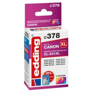 edding Druckerpatrone EDD-378 Einzelpatrone 3-Farbig 16 ml Reichweite 540 Seiten Ersetzt Canon CL-541XL XL edding Druckerpatrone EDD-378 Einzelpatrone 3-Farbig 16 ml Reichweite 540 Seiten Ersetzt Canon CL-541XL XL