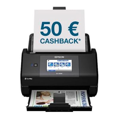 Epson Workforce ES-590W WLAN Dokumentenscanner 45 S./Min. / 90 ipm 100 Blatt automatischer Dokumenteneinzug 10,9 cm Touchscreen Farbe Kabelloses Scannen an mehrere Ziele Bis DIN A4 Epson Workforce ES-590W WLAN Dokumentenscanner 45 S./Min. / 90 ipm 100 Blatt automatischer Dokumenteneinzug 10,9 cm Touchscreen Farbe Kabelloses Scannen an mehrere Ziele Bis DIN A4