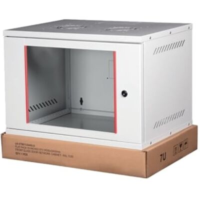 LINK Rack Schrank 19" Wand 12U 19" (L) 542 mm (T) 400 mm Farbe GRAU MONTIERT LINK Rack Schrank 19" Wand 12U 19" (L) 542 mm (T) 400 mm Farbe GRAU MONTIERT