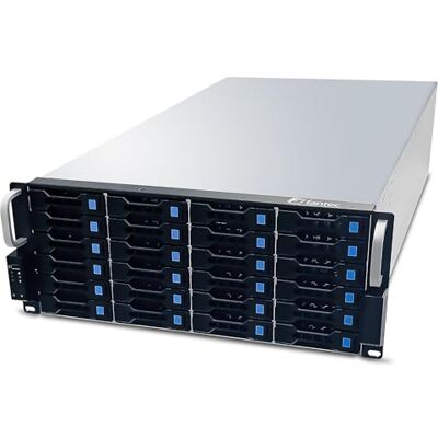 Fantec 1873 SRC-4240X07 19" 4HE 680mm Storage Gehäuse (24x SAS/SATA Einschübe mit je 2 Status LEDs, Einschübe für 3,5" und 2,5" Datenträger, USB 2 Anschluss, 2x 80mm Lüfter) Fantec 1873 SRC-4240X07 19" 4HE 680mm Storage Gehäuse (24x SAS/SATA Einschübe mit je 2 Status LEDs, Einschübe für 3,5" und 2,5" Datenträger, USB 2 Anschluss, 2x 80mm Lüfter)