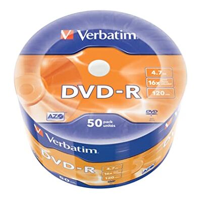 Verbatim 43788" DVD-R 4,7GB 16x 50er Wrap Spindel Silber Verbatim 43788" DVD-R 4,7GB 16x 50er Wrap Spindel Silber