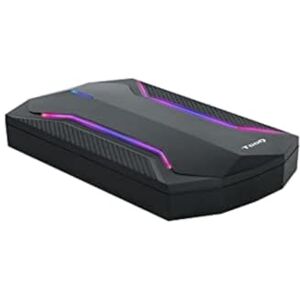 Monkey Ladder Festplattengehäuse für 2,5 Zoll (6,3 cm) HDD/SSD (SATA I/II/III bis zu 9,5 mm hoch, USB 3.0), LED-Lese-/Schreibanzeige, Schwarz mit roten, grünen und blauen LEDs, 71 g Monkey Ladder Festplattengehäuse für 2,5 Zoll (6,3 cm) HDD/SSD (SATA I/II/III bis zu 9,5 mm hoch, USB 3.0), LED-Lese-/Schreibanzeige, Schwarz mit roten, grünen und blauen LEDs, 71 g