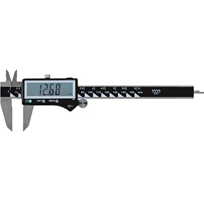 Zarivy Digitaler Messschieber DIN 862, absolutes System, IP67, Millimetergenauigkeit, interne und externe Messung, ideal für mechanische und metallurgische Arbeiten. Zarivy Digitaler Messschieber DIN 862, absolutes System, IP67, Millimetergenauigkeit, interne und externe Messung, ideal für mechanische und metallurgische Arbeiten.