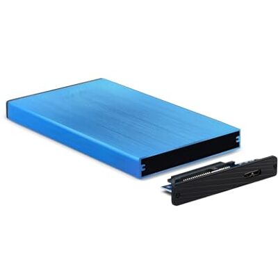 Blendend Externes Festplattengehäuse, 9,5 mm dick, kompatibel mit SATA-Schnittstellen, USB 3.0/3.1 Gen1 für schnelle Datenübertragung, Blau. Blendend Externes Festplattengehäuse, 9,5 mm dick, kompatibel mit SATA-Schnittstellen, USB 3.0/3.1 Gen1 für schnelle Datenübertragung, Blau.