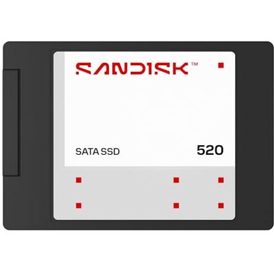 SanDisk 520 SATA SSD interner Speicher 1 TB (2,5"/7 mm, Lesegeschwindigkeiten von bis zu 560 MB/s, 3D NAND-Technologie) SanDisk 520 SATA SSD interner Speicher 1 TB (2,5"/7 mm, Lesegeschwindigkeiten von bis zu 560 MB/s, 3D NAND-Technologie)