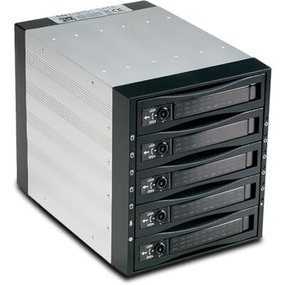 Fantec SNT-BA3151-1 Backplane/Aluminium Gehäuse für Festplatte, 5X 8,9 cm (3,5 Zoll) schwarz Fantec SNT-BA3151-1 Backplane/Aluminium Gehäuse für Festplatte, 5X 8,9 cm (3,5 Zoll) schwarz