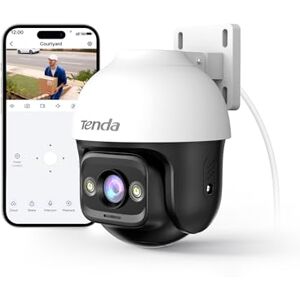 Tenda 3MP Überwachungskamera Aussen WiFi, 2K IP Kamera Outdoor mit Nachtsicht 30M in Farbe, 2-Wege Audio, IP65, AI Personen&Bewegungserkennung, Automatisches Tracking, Kompatibel mit Alexa, CH3 V2.0 Tenda 3MP Überwachungskamera Aussen WiFi, 2K IP Kamera Outdoor mit Nachtsicht 30M in Farbe, 2-Wege Audio, IP65, AI Personen&Bewegungserkennung, Automatisches Tracking, Kompatibel mit Alexa, CH3 V2.0