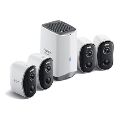 Baseus Security Überwachungskamera Aussen Kabellos N1 4-Cam Kit 16TB Erweiterbarer Speicher, 210Tage Akku, IP67 Wetterfest, Nachtsicht, 2K HD, 145°, 16GB Lokal Speicher Baseus Security Überwachungskamera Aussen Kabellos N1 4-Cam Kit 16TB Erweiterbarer Speicher, 210Tage Akku, IP67 Wetterfest, Nachtsicht, 2K HD, 145°, 16GB Lokal Speicher