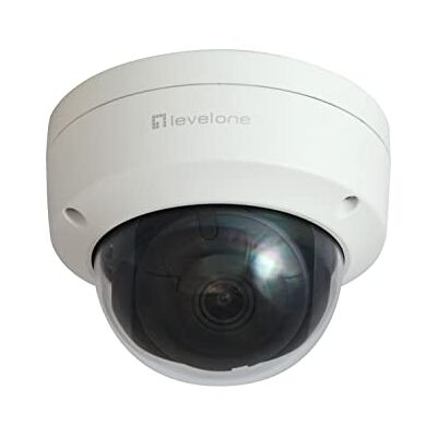 LevelOne FCS-3404 Gemini IP-Kamera mit Fester Kuppel, 6 MP, H.265 LevelOne FCS-3404 Gemini IP-Kamera mit Fester Kuppel, 6 MP, H.265