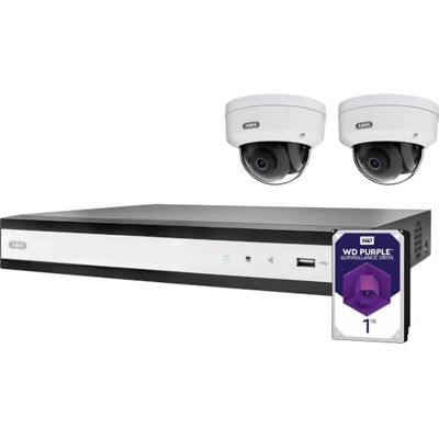 Abus TVVR36422D Komplett-Set mit NVR und 2 POE Mini-Dome-Kameras Abus TVVR36422D Komplett-Set mit NVR und 2 POE Mini-Dome-Kameras