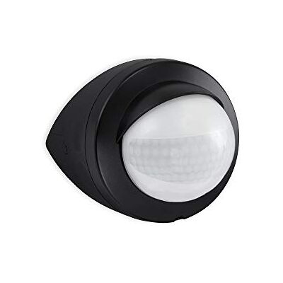 TELEFUNKEN Bewegungsmelder, Bewegungssensor 200°, Reichweite max. 12m, inkl. Zeiteinstellung, inkl. Dauerlicht, max. 1.000 Watt, IP44, Schwarz, 120x95mm (LxD) TELEFUNKEN Bewegungsmelder, Bewegungssensor 200°, Reichweite max. 12m, inkl. Zeiteinstellung, inkl. Dauerlicht, max. 1.000 Watt, IP44, Schwarz, 120x95mm (LxD)