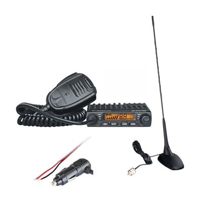 Albrecht AE 6110 VOX CB-Funkgerät + CBM-516 Magnetantenne, mit integrierter VOX-Funktion zum Sprechen im Fahrzeug, LED-Bildschirm, Scan-Funktion, 4 Watt AM/FM, Schwarz, 12613.S3 Albrecht AE 6110 VOX CB-Funkgerät + CBM-516 Magnetantenne, mit integrierter VOX-Funktion zum Sprechen im Fahrzeug, LED-Bildschirm, Scan-Funktion, 4 Watt AM/FM, Schwarz, 12613.S3