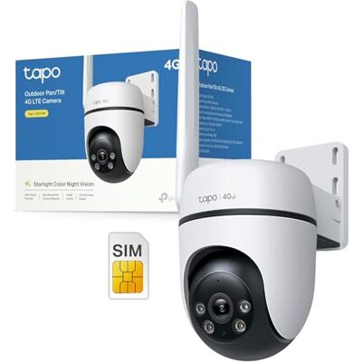 Tapo C501GW 360° 4G LTE Überwachungskamera mit SIM-Kartenslot, kein WLAN erforderlich, Starlight farbige Nachtsicht, AI-Erkennung, DC/PoE-Stromversorgung, IP66, lokaler und Cloud-Speicher, kein WLAN Tapo C501GW 360° 4G LTE Überwachungskamera mit SIM-Kartenslot, kein WLAN erforderlich, Starlight farbige Nachtsicht, AI-Erkennung, DC/PoE-Stromversorgung, IP66, lokaler und Cloud-Speicher, kein WLAN