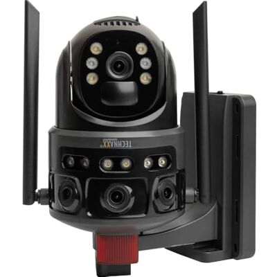 Technaxx 4G Dual-Kamera Außen-Sicherheitskamera mit 8W Solarpanel TX-329 – 3MP FullHD, 345° Rotation, Nachtsicht, 8000mAh Akku, PIR-Bewegungssensor, 2-Wege-Audio, IP65, 0,4s Auslösezeit Technaxx 4G Dual-Kamera Außen-Sicherheitskamera mit 8W Solarpanel TX-329 – 3MP FullHD, 345° Rotation, Nachtsicht, 8000mAh Akku, PIR-Bewegungssensor, 2-Wege-Audio, IP65, 0,4s Auslösezeit