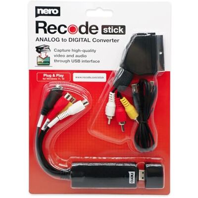 Ahead VHS zu USB Video Grabber Recode Stick VHS selbst digitalisieren ANALOG to DIGITAL Capture Card Videokassetten digitalisieren S-VHS Hi8 Super 8 DVD zu PC Windows 11/10 MacOS Ahead VHS zu USB Video Grabber Recode Stick VHS selbst digitalisieren ANALOG to DIGITAL Capture Card Videokassetten digitalisieren S-VHS Hi8 Super 8 DVD zu PC Windows 11/10 MacOS