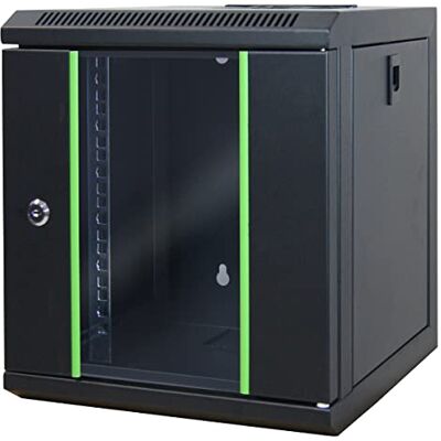 Waytex 37483 Mini-Netzwerkkoffer, 10 Zoll, 6U, Brauschacht, Server, mit Glastür mit schwarzem Schloss, Lieferung montiert Waytex 37483 Mini-Netzwerkkoffer, 10 Zoll, 6U, Brauschacht, Server, mit Glastür mit schwarzem Schloss, Lieferung montiert